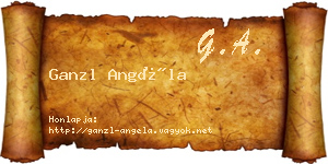 Ganzl Angéla névjegykártya